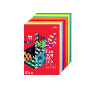 Carton color DACO CN162 A4, 160 g/mp, 250 coli, 10 culori