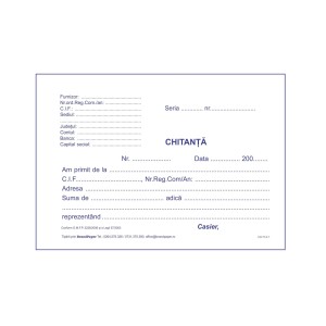 Chitanțier A6 3ex 150 file NEP L03448 GENERAL