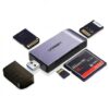 CARD READER extern Ugreen, "CM180" interfata USB 3.0, citeste/scrie: TF/SD/MS/CF 3.0 viteza pana la 100Mbps, suporta carduri maxim 2 TB, plastic, gri "50541" - 6957303855414 CARD READER extern Ugreen, "CM180" interfata USB 3.0, citeste/scrie: TF/SD/MS/CF 3.0 viteza pana la 100Mbps, suporta carduri maxim 2 TB, plastic, gri "50541" - 6957303855414