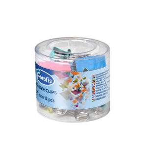 Clips color 25 mm Forofis, 12/borcan