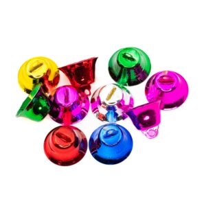 Clopoței din plastic Colorarte, diverse culori, 20 mm, set 10 buc