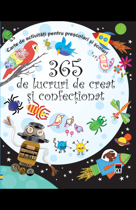 Copertă carte 365 de lucruri de creat și confecționat Copertă carte 365 de lucruri de creat și confecționat