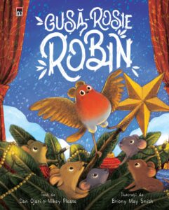 Copertă carte pentru copii Gușa-roșie Robin Coperta cărții pentru copii Gușă-roșie Robin