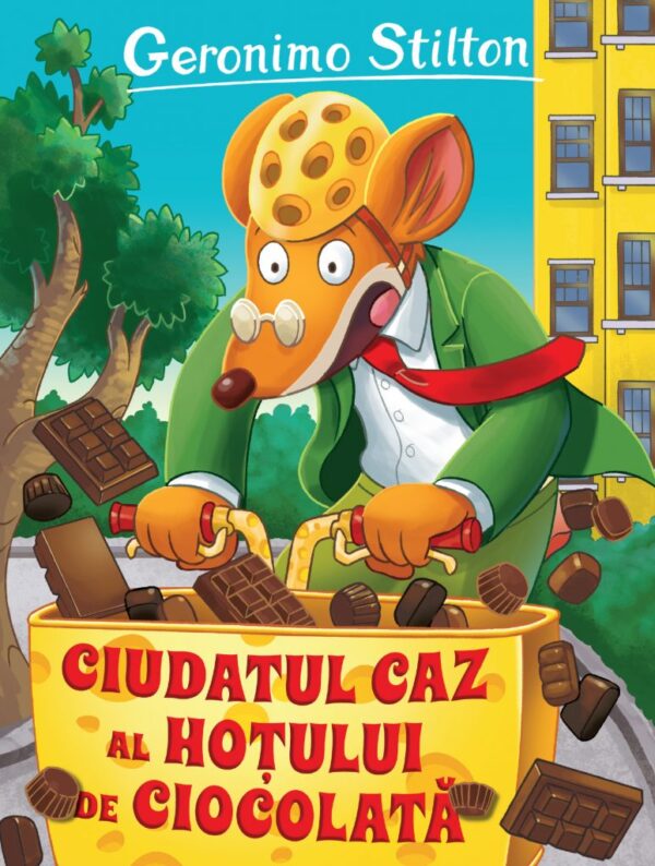 Coperta cărții Ciudatul caz al hoțului de ciocolată Coperta cărții Ciudatul caz al hoțului de ciocolată de Geronimo Stilton