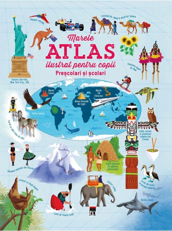 Coperta cărții Marele atlas ilustrat pentru copii