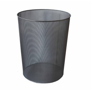 Coș de gunoi metal ECADA negru 43030N