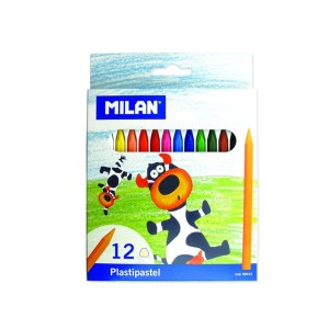 Creioane cerate rotunde MILAN 12 culori 022R12
