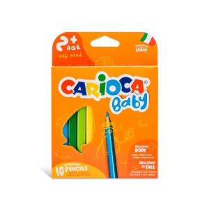 Creioane colorate 10 culori Carioca Baby 42819