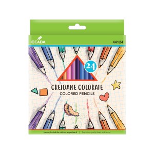 Creioane colorate mari ECADA 24 buc. 44124