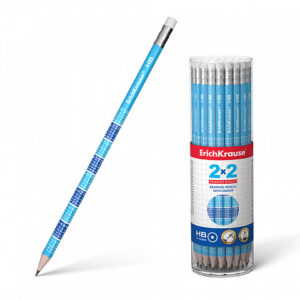 Creion grafit ErichKrause Tabla înmulțirii 2x2 cu gumă