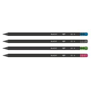 Creion negru CU radiera blacky daco CG204