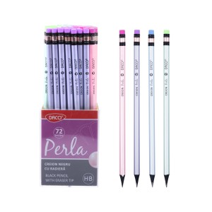 Creion negru CU radiera perla daco CG202
