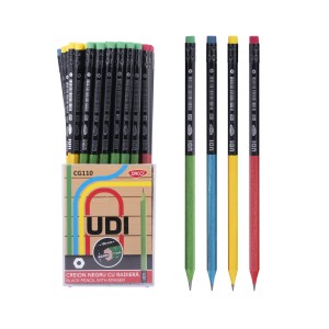 Creion negru CU radiera udi daco CG110