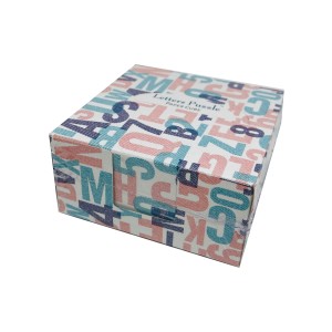 Cub hârtie alb cu suport carton Letters Puzzle GENERAL