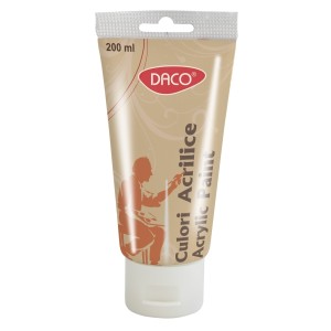 Culoare acrilică DACO 200 ml portocaliu fluorescent CU3200PFL