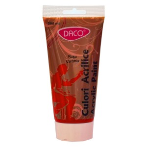 Culori acril 200 ml DACO roșu cadmiu CU3200RCD