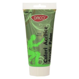 Culoare acrilică 200 ml DACO verde deschis CU3200VD
