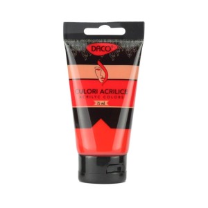 Culoare acrilică 75 ml DACO roșu vermilion CU375RV