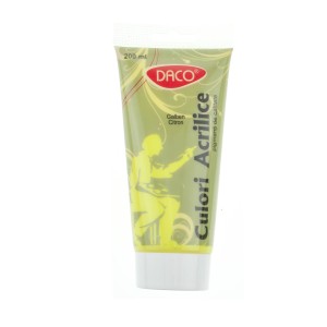 Culoare acrilică DACO 200 ml galben citron CU3200GCT