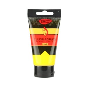Culoare acrilică DACO 75 ml galben mediu CU375GM