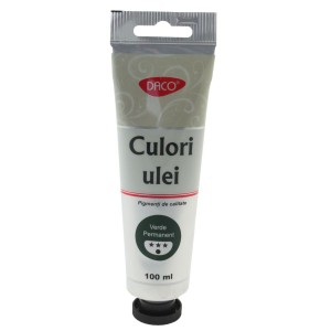 Culoare în ulei DACO 100 ml verde permanent CU4100VP