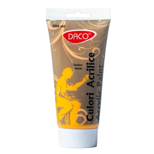 Culoare acrilică DACO 200 ml galben închis CU3200GI