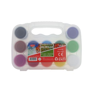 Culori acrilice 12 culori x 20 ml Acrilia DACO CU320