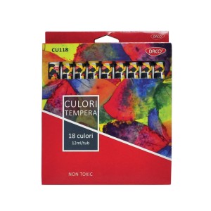 Culori tempera 18 culori DACO CU118