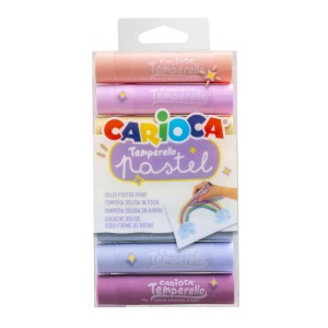 Culori tempera solidă pastel Carioca 42673, 8 culori