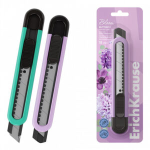 Cutter auto-lock ErichKrause Butterfly Pastel Bloom 18 mm
