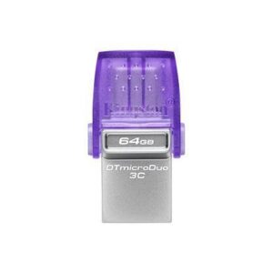 64GB DataTraveler microDuo 3C 200MB/s dual USB-A + USB-C, "DTDUO3CG3/64GB"
