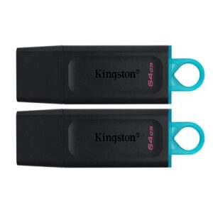 64GB USB3.2 Gen 1 DataTraveler Exodia (Black + Teal) - 2 Pieces, "DTX/64GB-2P"