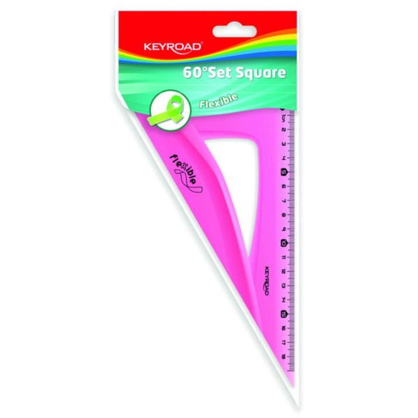 Echer Keyroad KR971102 18 cm din plastic flexibil, diverse culori Echer Keyroad KR971102 18 cm din plastic flexibil, diverse culori