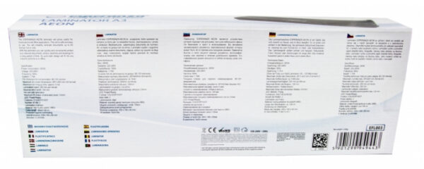 Laminator Esperanza EFL003 A3 265W Negru "EFL003" Laminator Esperanza EFL003 A3 265W Negru "EFL003"