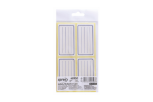 Etichete școlare albe Spree 10x14, 40 set