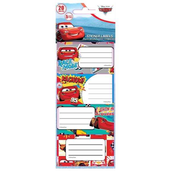 Etichete școlare Disney Cars 20 set The Littlies