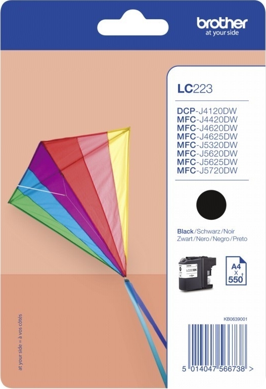 Cartus Cerneala Original Brother Black, LC223BK, pentru DCP-J4120|MFC-J4420|J4620|J5320|J5620|J5720, 550, , "LC223BK" Cartus Cerneala Original Brother Black, LC223BK, pentru DCP-J4120|MFC-J4420|J4620|J5320|J5620|J5720, 550, , "LC223BK"