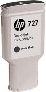 Cartus Cerneala Original HP Matte Black, nr.727, pentru Designjet T1500|T1530|T2500|T2530, 300ml, , "C1Q12A"