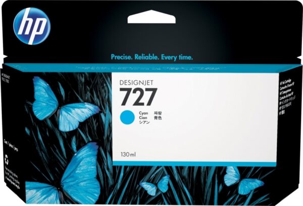 Cartus Cerneala Original HP Cyan, nr.727, pentru DesignJet T1500|T1530|T2500|T2530|T920, 130ml, , "B3P19A" Cartus Cerneala Original HP Cyan, nr.727, pentru DesignJet T1500|T1530|T2500|T2530|T920, 130ml, , "B3P19A"