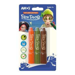 Face Deco AMOS FD5B3B Pirat set 3 culori maro kaki portocaliu