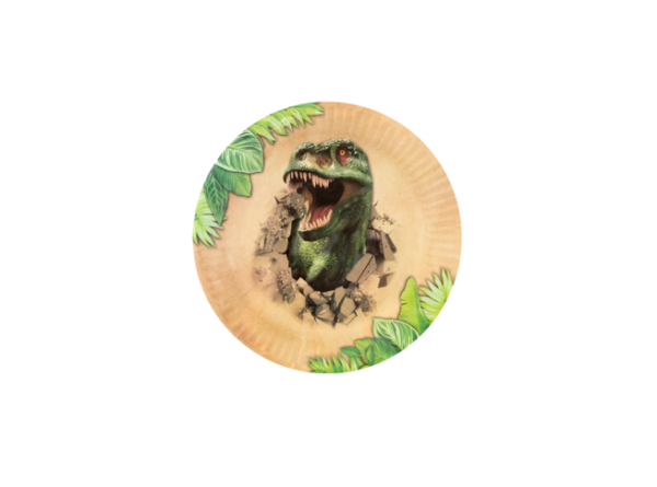 Farfurii party Dino 23 cm, set 6 bucăți, Grafix Farfurii party Dino 23 cm, set 6 bucăți, Grafix