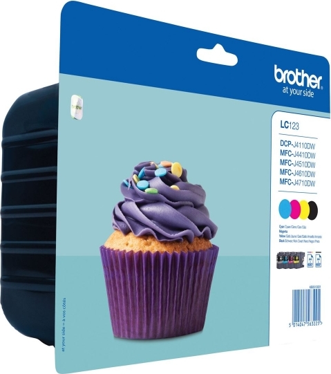 Combo-Pack Original Brother CMYK, LC123VALBP, pentru DCP-J4110| MFC-J4410|J4510|J4610|J4710|J6520|J6920, 4x600, , "LC123VALBP" Combo-Pack Original Brother CMYK, LC123VALBP, pentru DCP-J4110| MFC-J4410|J4510|J4610|J4710|J6520|J6920, 4x600, , "LC123VALBP"