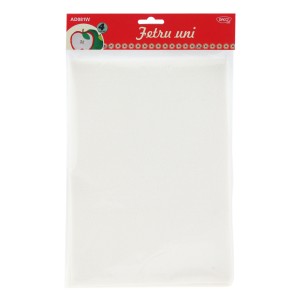 Accesorii craft DACO AD081W din fetru uni, set 4, alb