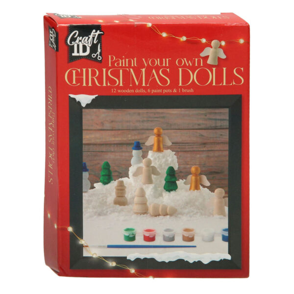 Figurină decor Crăciun din lemn 3,5 cm, 12 piese + 6 guașe, Grafix Figurină decor Crăciun din lemn 3,5 cm, 12 piese + 6 guașe, Grafix