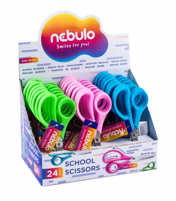 Foarfecă pentru copii Nebulo cu vârf rotund, 14 cm Foarfecă pentru copii Nebulo cu vârf rotund, 14 cm