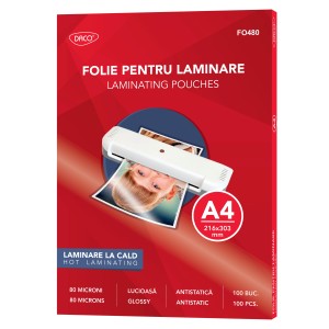 Folie de laminare A4 80 microni DACO FO480