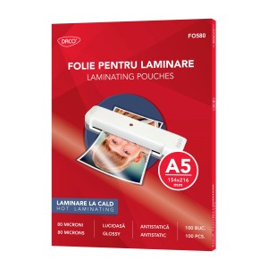 Folie de laminare A5 80 microni DACO FO580