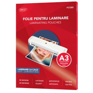 Folie de laminare A3 80 microni DACO FO380