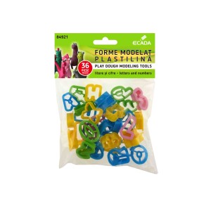 Forme de modelat plastilină 36 litere și cifre ECADA 84921