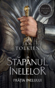 Copertă carte Frăția inelului, primul volum al seriei Stăpânul inelelor de J.R.R. Tolkien